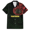 Personalized Penrith Panthers Hawaiian Shirt Polynesian Tribal Chest and Sleeve Tattoo