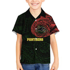 Personalized Penrith Panthers Kid Hawaiian Shirt Polynesian Tribal Chest and Sleeve Tattoo