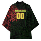 Personalized Penrith Panthers Kimono Polynesian Tribal Chest and Sleeve Tattoo