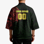 Personalized Penrith Panthers Kimono Polynesian Tribal Chest and Sleeve Tattoo