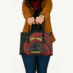 Personalized Penrith Panthers Leather Bag Polynesian Tribal Chest and Sleeve Tattoo