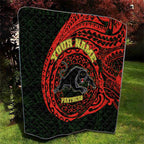 Personalized Penrith Panthers Quilt Polynesian Tribal Chest and Sleeve Tattoo