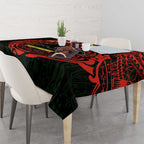 Personalized Penrith Panthers Tablecloth Polynesian Tribal Chest and Sleeve Tattoo
