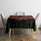 Personalized Penrith Panthers Tablecloth Polynesian Tribal Chest and Sleeve Tattoo