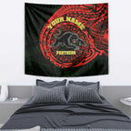 Personalized Penrith Panthers Tapestry Polynesian Tribal Chest and Sleeve Tattoo