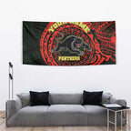 Personalized Penrith Panthers Tapestry Polynesian Tribal Chest and Sleeve Tattoo