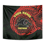 Personalized Penrith Panthers Tapestry Polynesian Tribal Chest and Sleeve Tattoo