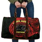 Personalized Penrith Panthers Travel Bag Polynesian Tribal Chest and Sleeve Tattoo