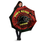 Personalized Penrith Panthers Umbrella Polynesian Tribal Chest and Sleeve Tattoo