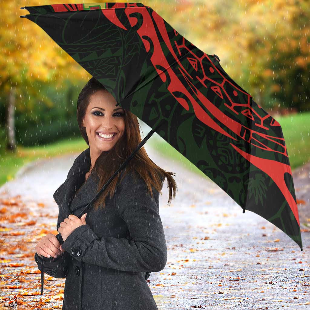 Personalized Penrith Panthers Umbrella Polynesian Tribal Chest and Sleeve Tattoo