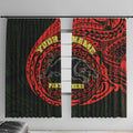 Personalized Penrith Panthers Window Curtain Polynesian Tribal Chest and Sleeve Tattoo