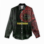 Personalized Penrith Panthers Women Casual Shirt Polynesian Tribal Chest and Sleeve Tattoo