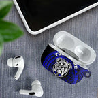 Personalized Canterbury-Bankstown Bulldogs AirPods Case Polynesian Tribal Chest and Sleeve Tattoo