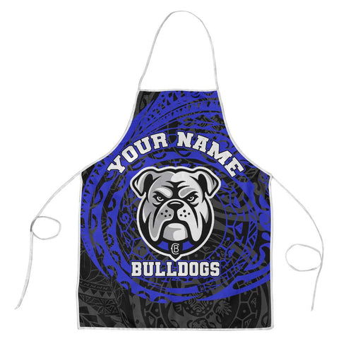 Personalized Canterbury-Bankstown Bulldogs Apron Polynesian Tribal Chest and Sleeve Tattoo