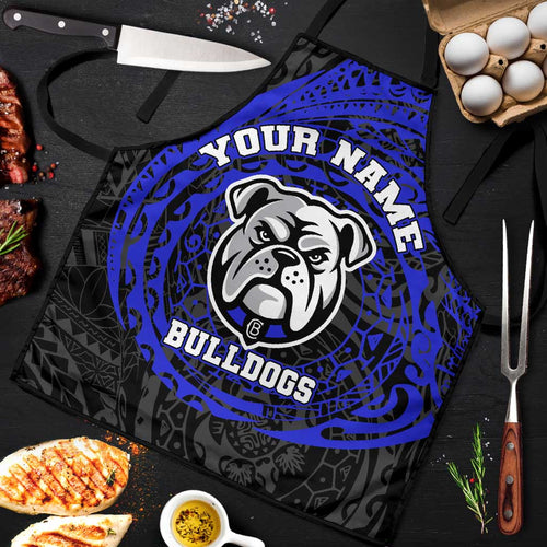 Personalized Canterbury-Bankstown Bulldogs Apron Polynesian Tribal Chest and Sleeve Tattoo