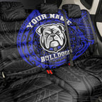 Personalized Canterbury-Bankstown Bulldogs Back Car Seat Cover Polynesian Tribal Chest and Sleeve Tattoo