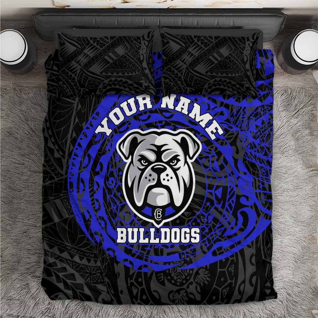 Personalized Canterbury-Bankstown Bulldogs Bedding Set Polynesian Tribal Chest and Sleeve Tattoo