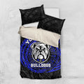 Personalized Canterbury-Bankstown Bulldogs Bedding Set Polynesian Tribal Chest and Sleeve Tattoo