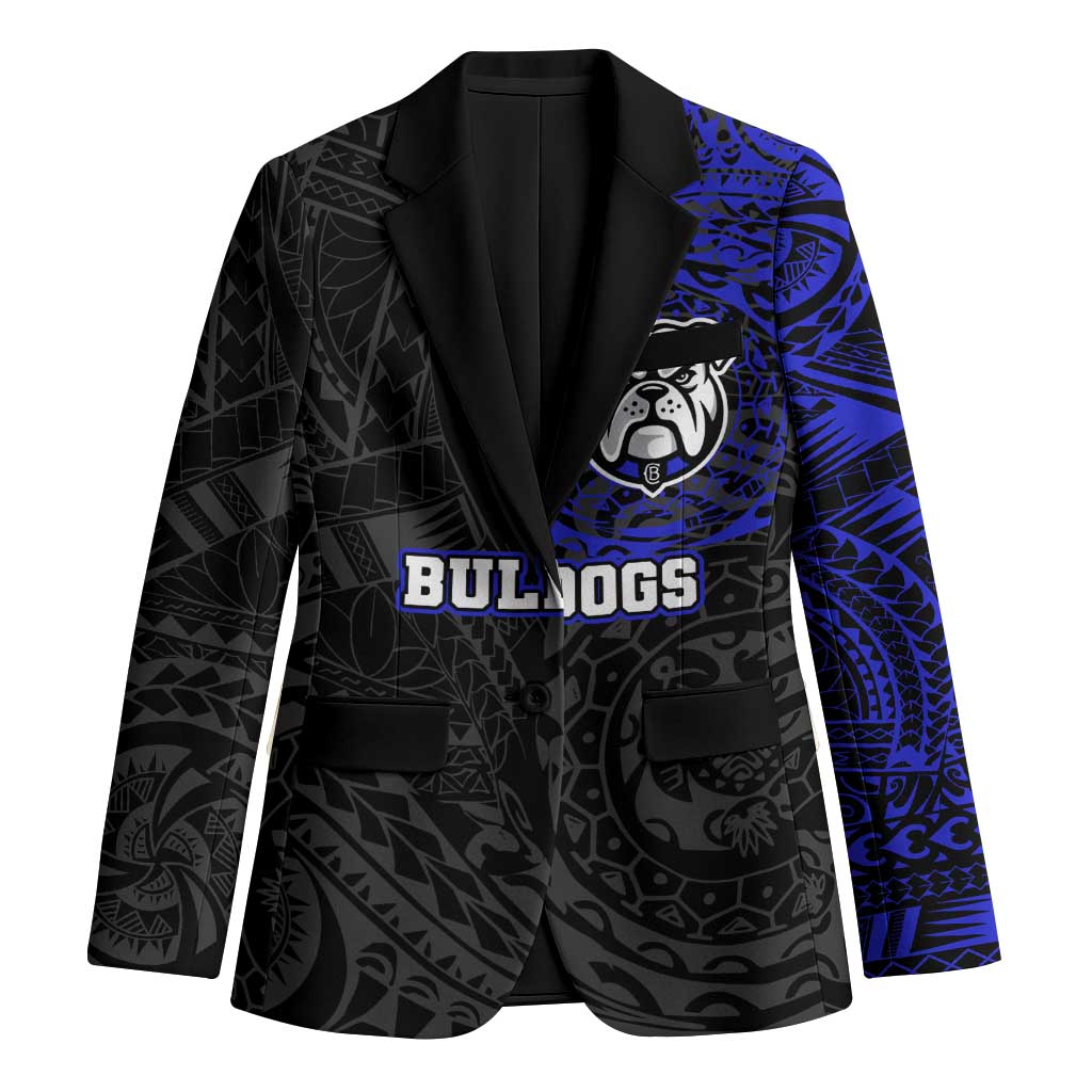 Personalized Canterbury-Bankstown Bulldogs Blazer Polynesian Tribal Chest and Sleeve Tattoo