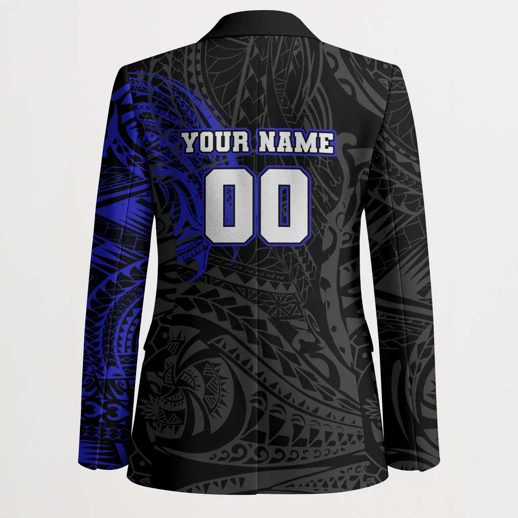 Personalized Canterbury-Bankstown Bulldogs Blazer Polynesian Tribal Chest and Sleeve Tattoo
