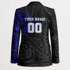 Personalized Canterbury-Bankstown Bulldogs Blazer Polynesian Tribal Chest and Sleeve Tattoo
