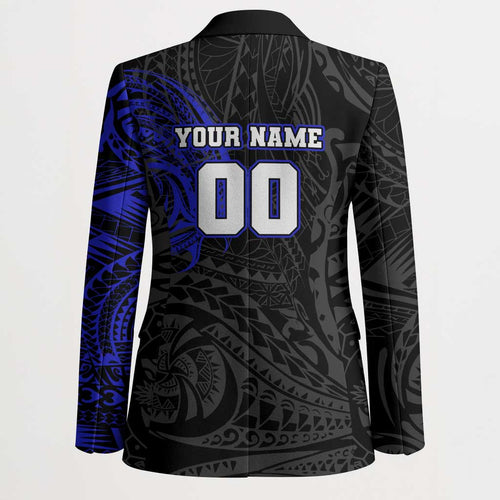 Personalized Canterbury-Bankstown Bulldogs Blazer Polynesian Tribal Chest and Sleeve Tattoo