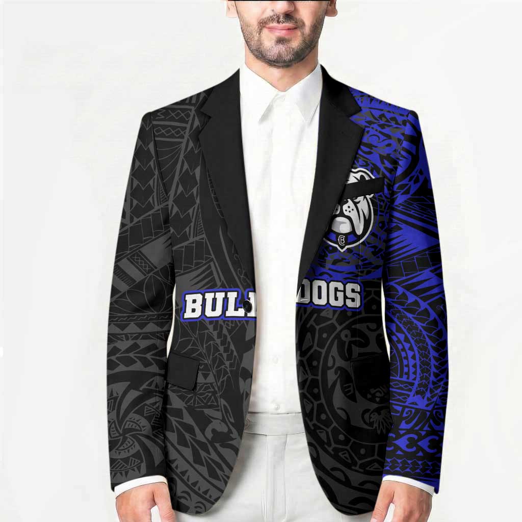 Personalized Canterbury-Bankstown Bulldogs Blazer Polynesian Tribal Chest and Sleeve Tattoo