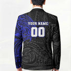 Personalized Canterbury-Bankstown Bulldogs Blazer Polynesian Tribal Chest and Sleeve Tattoo