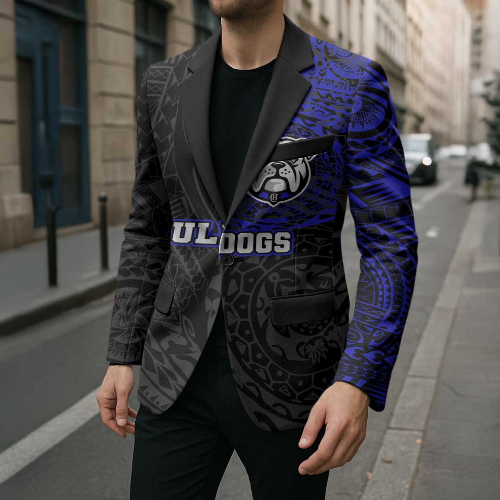 Personalized Canterbury-Bankstown Bulldogs Blazer Polynesian Tribal Chest and Sleeve Tattoo