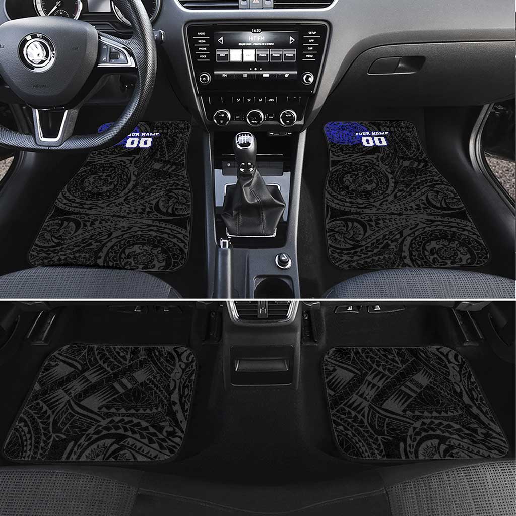 Personalized Canterbury-Bankstown Bulldogs Car Mats Polynesian Tribal Chest and Sleeve Tattoo
