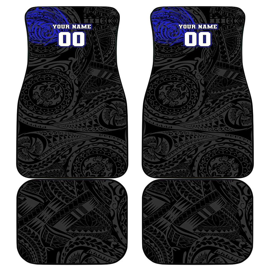 Personalized Canterbury-Bankstown Bulldogs Car Mats Polynesian Tribal Chest and Sleeve Tattoo