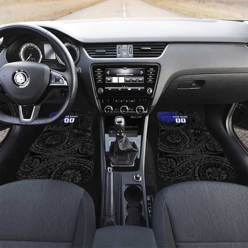 Personalized Canterbury-Bankstown Bulldogs Car Mats Polynesian Tribal Chest and Sleeve Tattoo