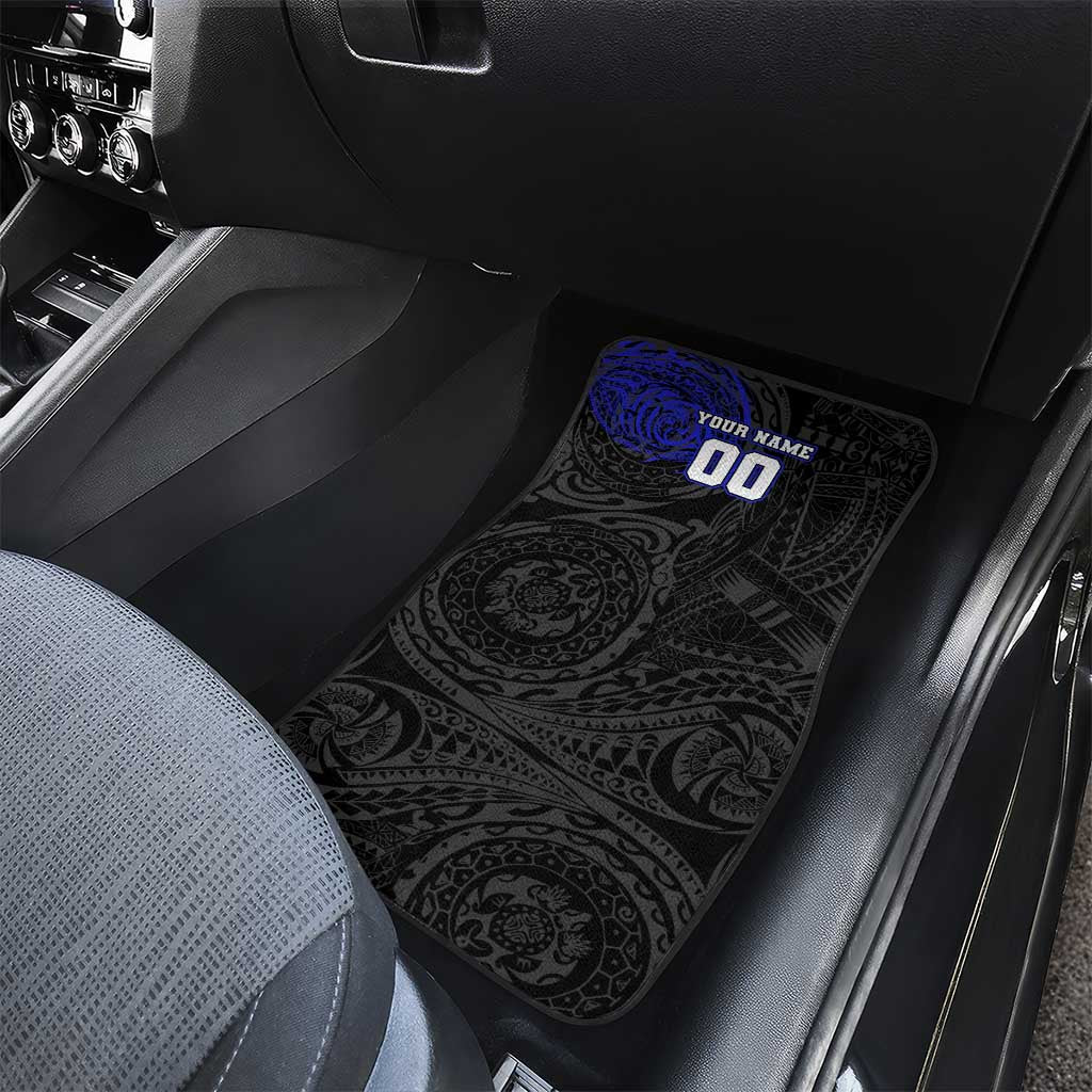 Personalized Canterbury-Bankstown Bulldogs Car Mats Polynesian Tribal Chest and Sleeve Tattoo