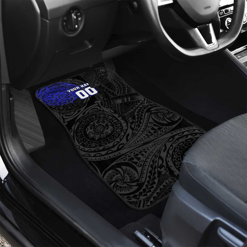 Personalized Canterbury-Bankstown Bulldogs Car Mats Polynesian Tribal Chest and Sleeve Tattoo