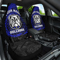 Personalized Canterbury-Bankstown Bulldogs Car Seat Cover Polynesian Tribal Chest and Sleeve Tattoo