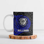 Personalized Canterbury-Bankstown Bulldogs Ceramic Mug Polynesian Tribal Chest and Sleeve Tattoo