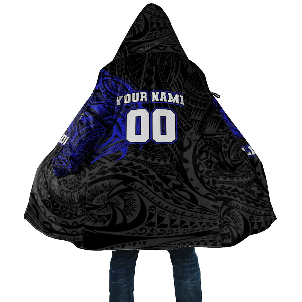 Personalized Canterbury-Bankstown Bulldogs Cloak Polynesian Tribal Chest and Sleeve Tattoo