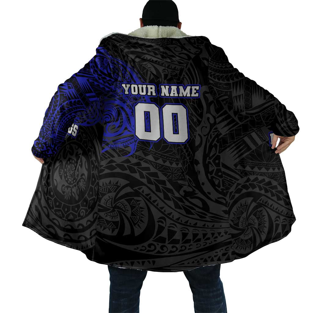 Personalized Canterbury-Bankstown Bulldogs Cloak Polynesian Tribal Chest and Sleeve Tattoo
