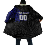 Personalized Canterbury-Bankstown Bulldogs Cloak Polynesian Tribal Chest and Sleeve Tattoo