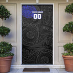 Personalized Canterbury-Bankstown Bulldogs Door Cover Polynesian Tribal Chest and Sleeve Tattoo