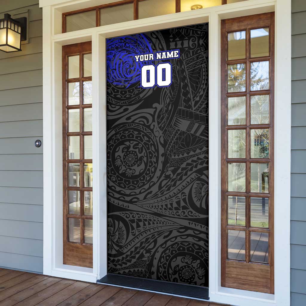 Personalized Canterbury-Bankstown Bulldogs Door Cover Polynesian Tribal Chest and Sleeve Tattoo