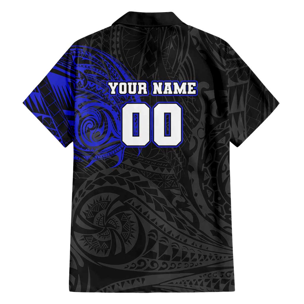 Personalized Canterbury-Bankstown Bulldogs Family Matching Mermaid Dress and Hawaiian Shirt Polynesian Tribal Chest and Sleeve Tattoo