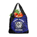 Personalized Canterbury-Bankstown Bulldogs Grocery Bag Polynesian Tribal Chest and Sleeve Tattoo