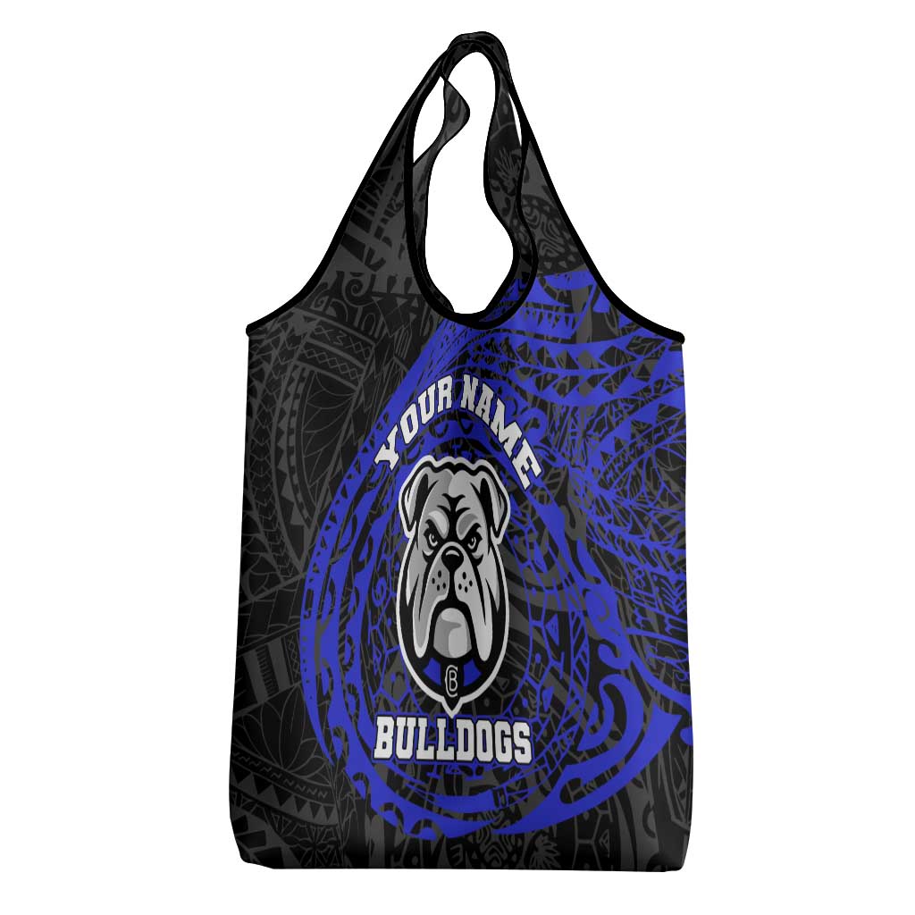 Personalized Canterbury-Bankstown Bulldogs Grocery Bag Polynesian Tribal Chest and Sleeve Tattoo