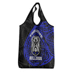 Personalized Canterbury-Bankstown Bulldogs Grocery Bag Polynesian Tribal Chest and Sleeve Tattoo