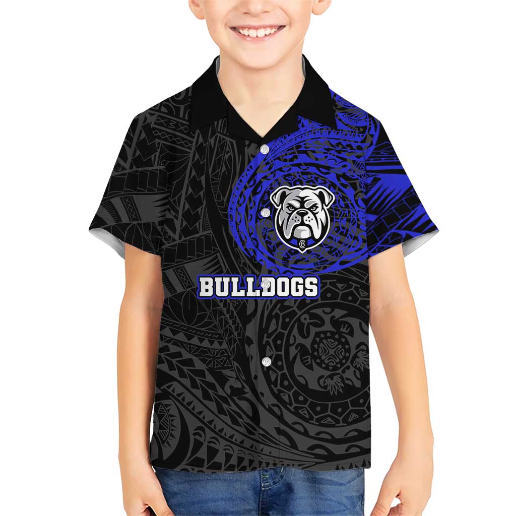 Personalized Canterbury-Bankstown Bulldogs Hawaiian Shirt Polynesian Tribal Chest and Sleeve Tattoo