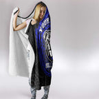 Personalized Canterbury-Bankstown Bulldogs Hooded Blanket Polynesian Tribal Chest and Sleeve Tattoo