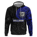 Personalized Canterbury-Bankstown Bulldogs Hoodie Polynesian Tribal Chest and Sleeve Tattoo