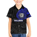 Personalized Canterbury-Bankstown Bulldogs Kid Hawaiian Shirt Polynesian Tribal Chest and Sleeve Tattoo