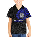 Personalized Canterbury-Bankstown Bulldogs Kid Hawaiian Shirt Polynesian Tribal Chest and Sleeve Tattoo